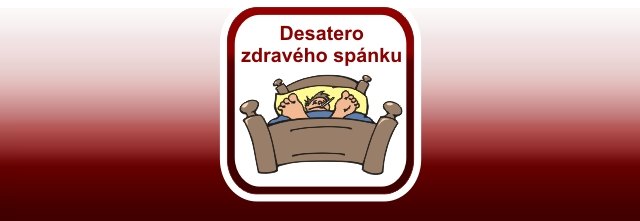 Desatero zdravého spánku