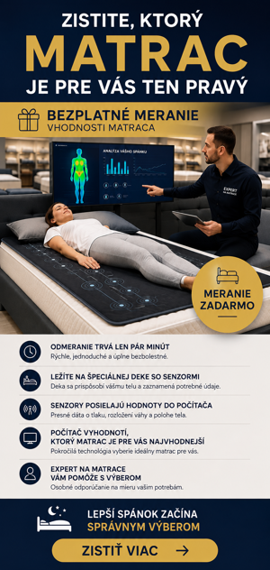 Meranie vhodnosti matracov informácie na meranie vhodnosti matrecov