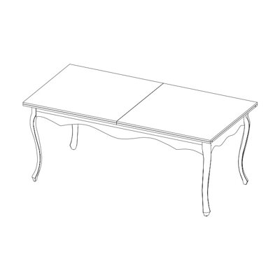 Prato PR-2 stôl, krém patyna