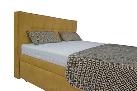 TRENT 180x200 (bez matracov), Alfa Gold / Nero beige