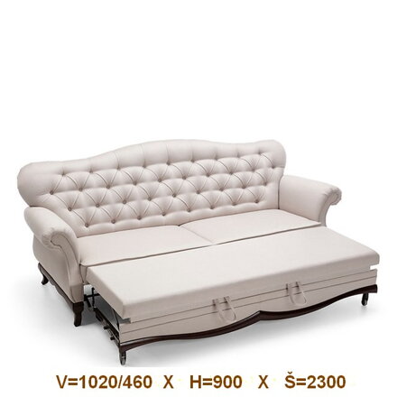 Milano MI-sofa s funkciou spania, koža