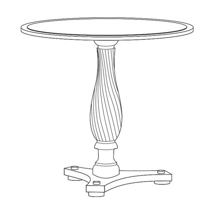 Prato ZB-3 stôl, vanilka