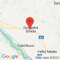 Google map: Dunajská streda Gabčíkovská 27